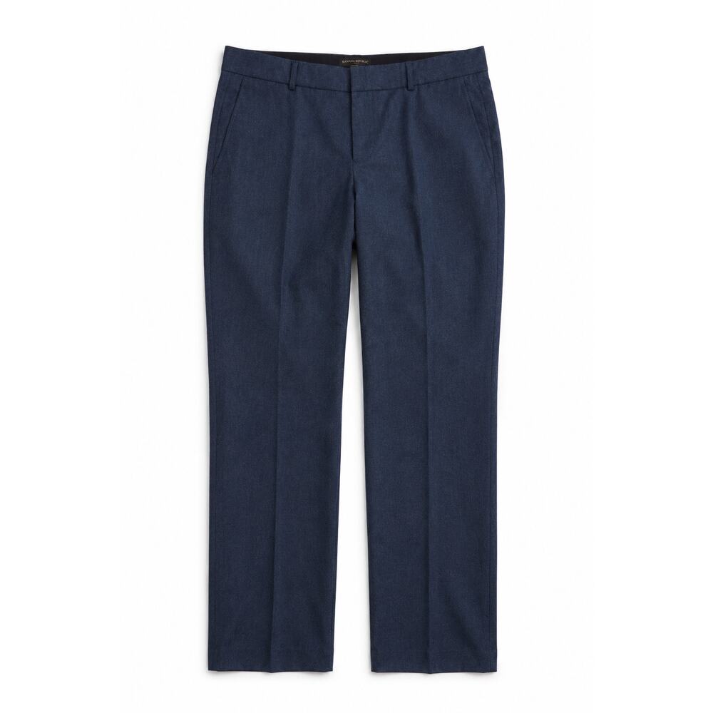 Banana Republic Hampton Fit Navy Blue Dress Pants Sz 6 Straight Leg Polyester